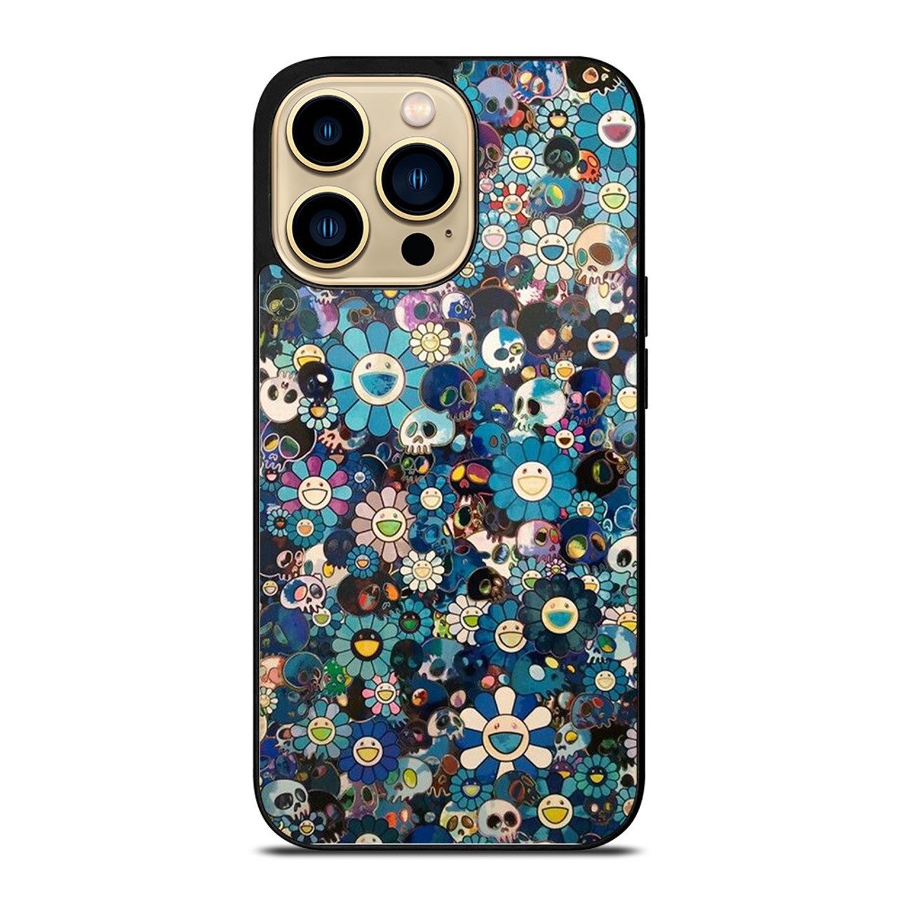 TAKASHI MURAKAMI FLOWERS SKULL iPhone 14 Pro Case Cover